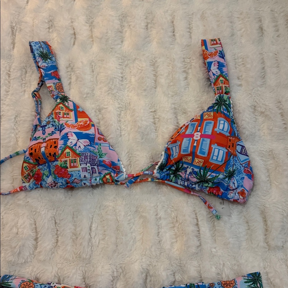 Colorful Patterned Bikini Set - Picture 2 of 3